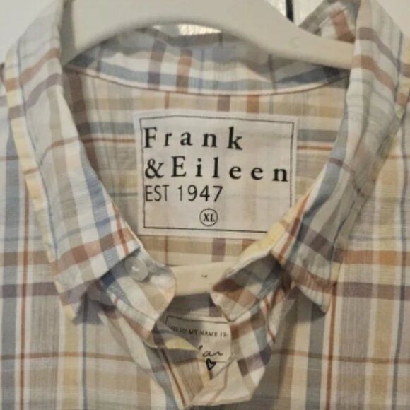 Frank & Eileen Mens Finbar Plaid Shirt XL - Picture 2 of 5